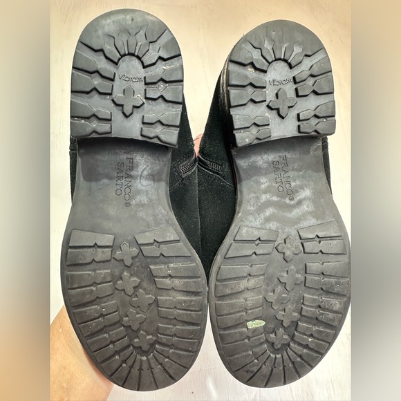 Franco Sarto A-Track Knee High Black Suede Boots Women’s 7M Vibram - Picture 7 of 15